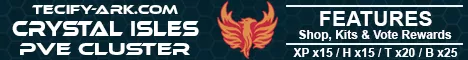 TECIFY-ARK.com / Crystal Isles [PvE] - (v361.7)