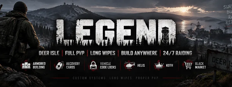 Legend FPS Custom Mods Deerisle PVP Long Wipes Build Anywhere