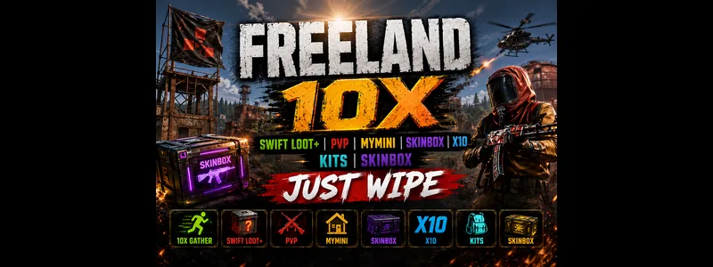 Freeland  10x | Raidable Bases | Swift Loot+| PvP | MyMini | Sk