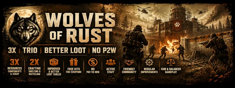 WOLVES OF RUST | 3X | BETTER LOOT | NO P2W