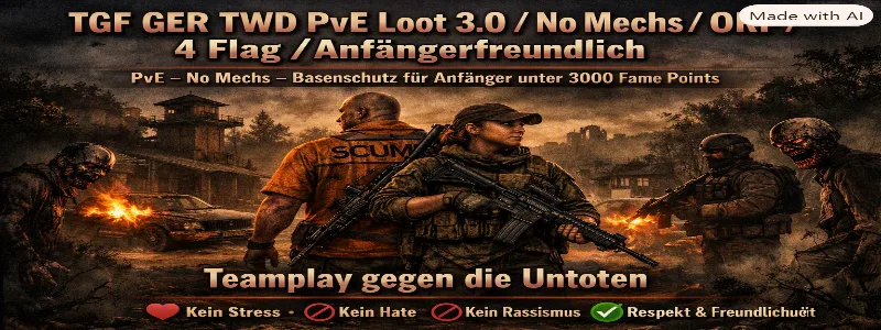 TGF GER TWD PvE Loot3.0/NoMechs/ORP/4Flag Anfängerfreundlich